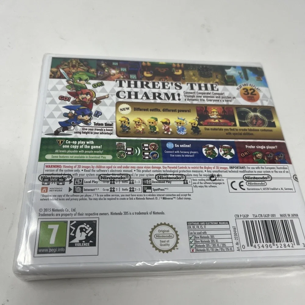 Legend Of Zelda Tri Force Heroes (Nintendo3DS, 2015,) New Sealed PAL REGION